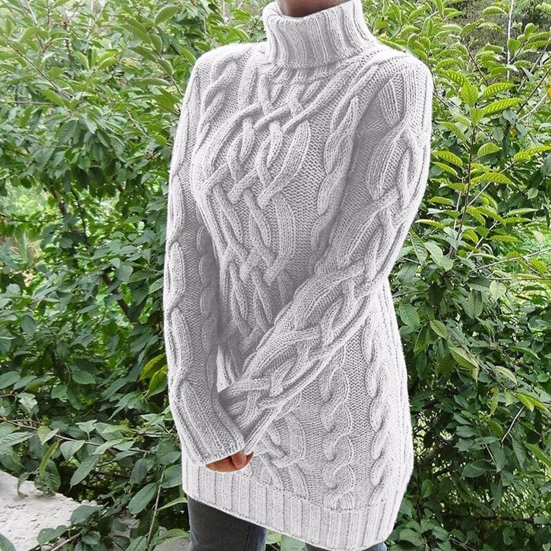 LEONE | Women's Warm Roll Neck Sweater for Winter Comfort
