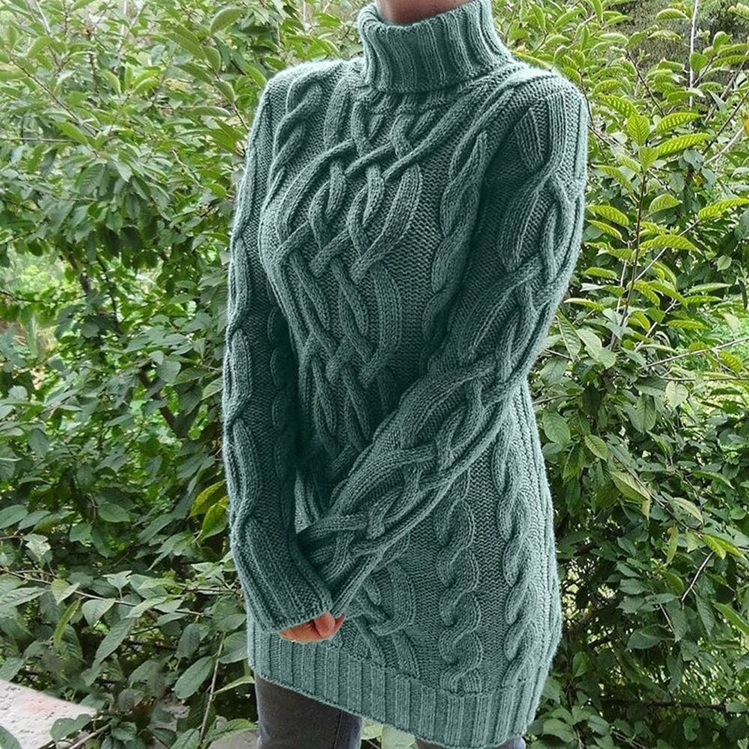 LEONE | Women's Warm Roll Neck Sweater for Winter Comfort