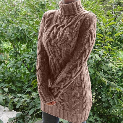 LEONE | Women's Warm Roll Neck Sweater for Winter Comfort