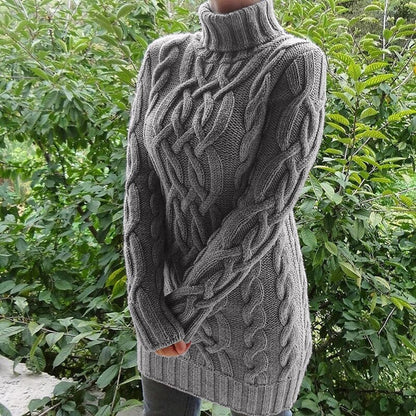 LEONE | Women's Warm Roll Neck Sweater for Winter Comfort