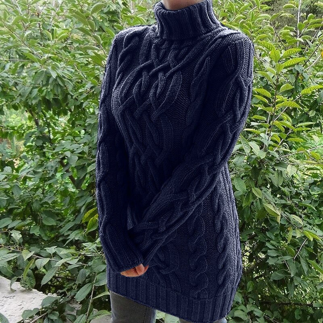 LEONE | Women's Warm Roll Neck Sweater for Winter Comfort