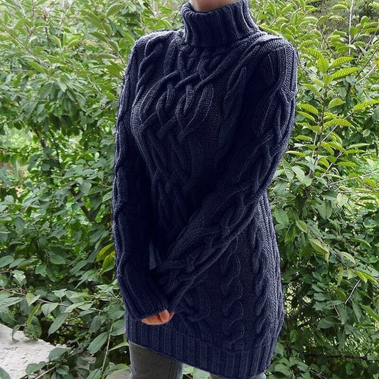 LEONE | Women's Warm Roll Neck Sweater for Winter Comfort