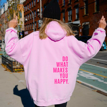 Catherine™ - Pink Hoodie with Eye-Catching Accents