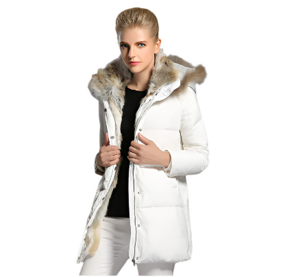 Elodie | Women's Quilted Puffer Hoodie Jacket for Daily Comfort and Warmth