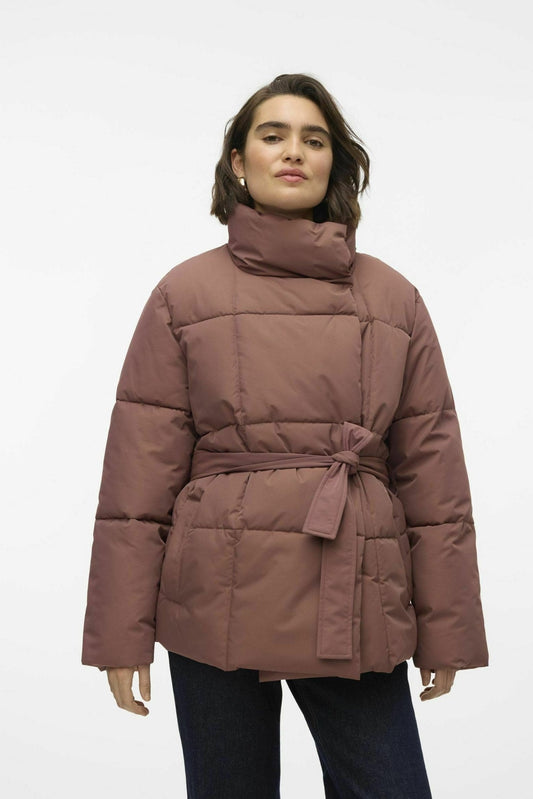 Quilted Jacket with Belt