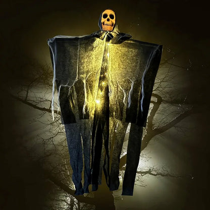 LED Hanging Skull Ghost for Halloween Home and Garden Decor