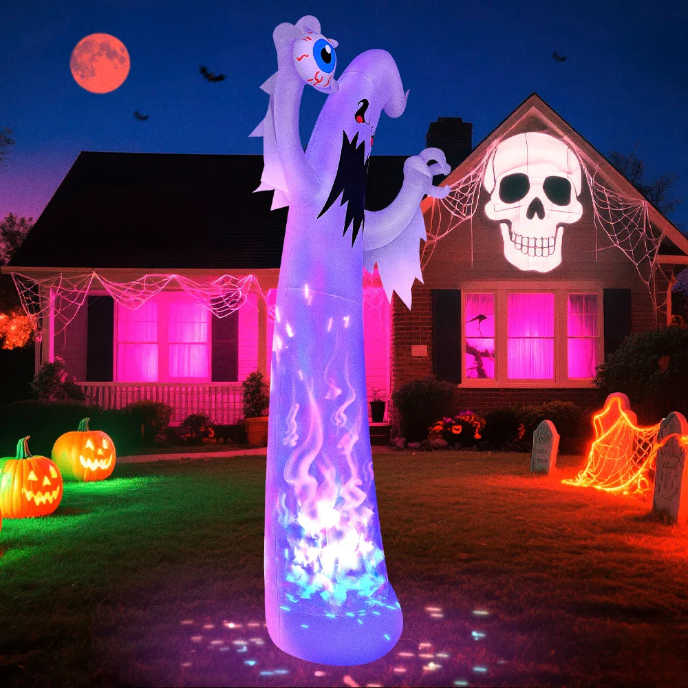 LED-Illuminated Inflatable Eyeball Hand Holders