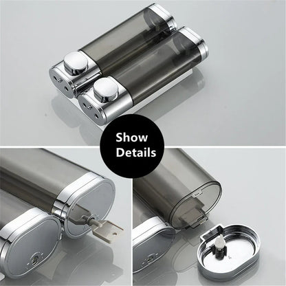 LiquidLuxe | Retro Glass Soap Dispenser - Transparent Vintage Design for Bathroom & Kitchen