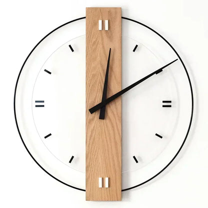 Charming Natural Wood Clock with Elegant Design