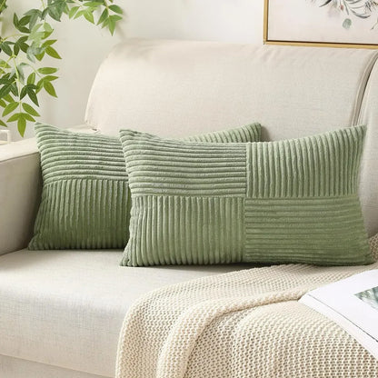Chic Corduroy Throw Pillow Cover for Home Décor