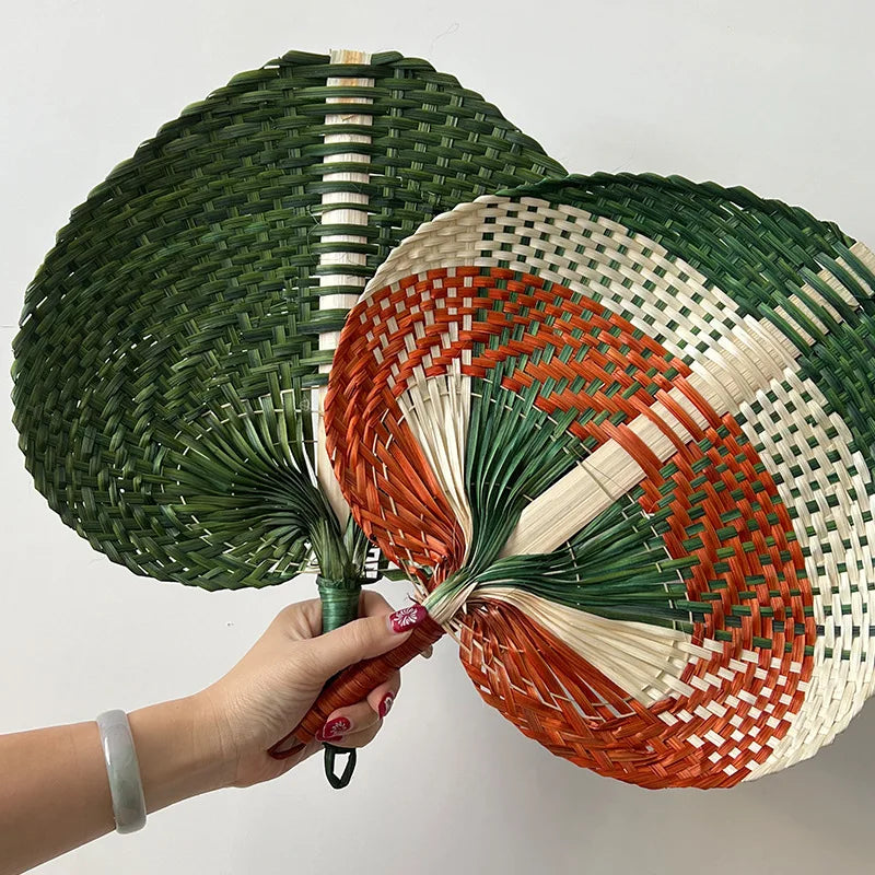 Artisan Bamboo Heart-Shaped Hand Fan