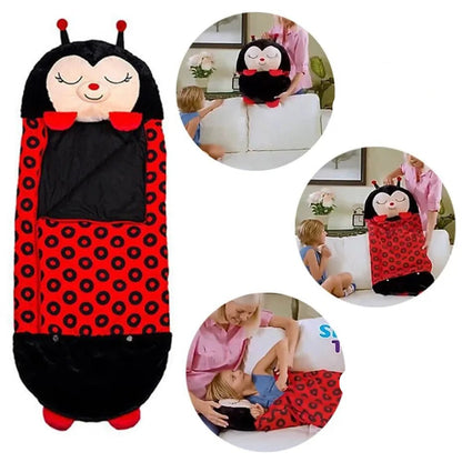 Kids' Animal-Themed Sleeping Bag – Snoozi, Compact and Convenient