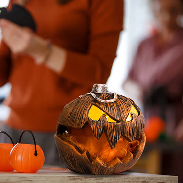 Haunting Floating Ghost Pumpkin with Eerie Sound Effects