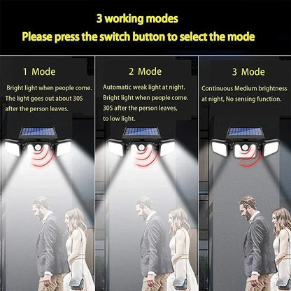 EcoBright Solar-Powered Wall Light