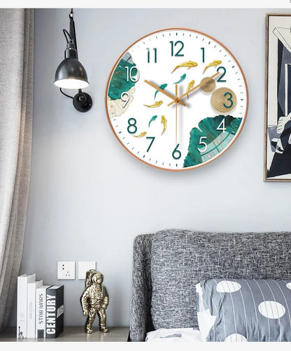 Sleek Contemporary Wall Clock for Bedroom Decor