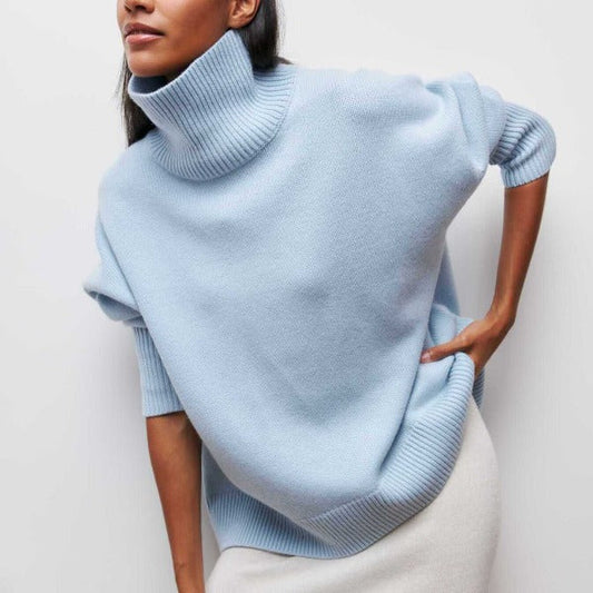 Katrielle Women's Cozy Winter Roll Neck Sweater