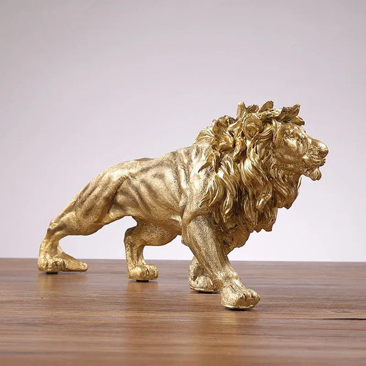 Majestic Golden Lion Home Decor