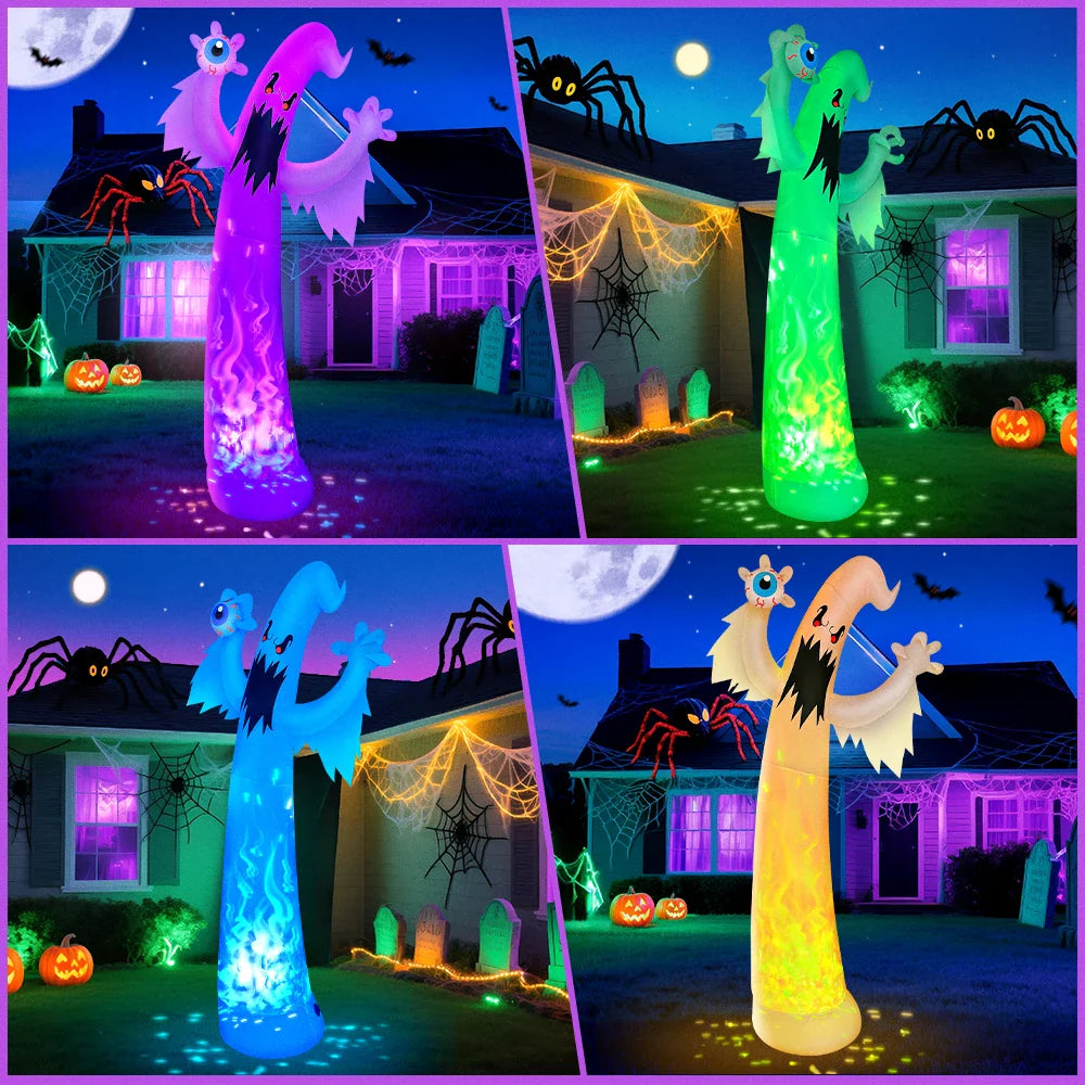 LED-Illuminated Inflatable Eyeball Hand Holders