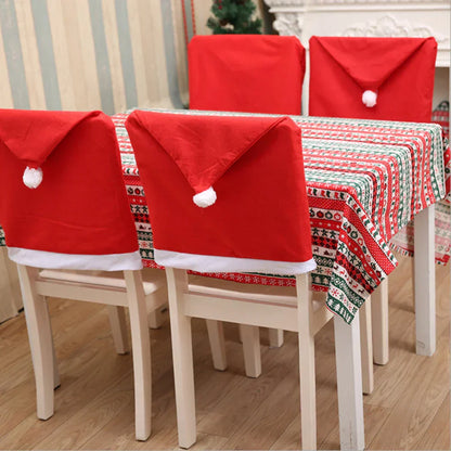 Enchanting Christmas Chair Covers with Magical Table Glow