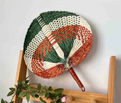 Artisan Bamboo Heart-Shaped Hand Fan