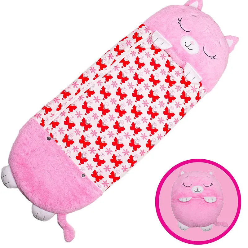 Kids' Animal-Themed Sleeping Bag – Snoozi, Compact and Convenient