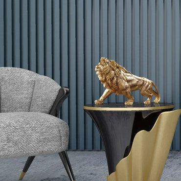 Majestic Golden Lion Home Decor