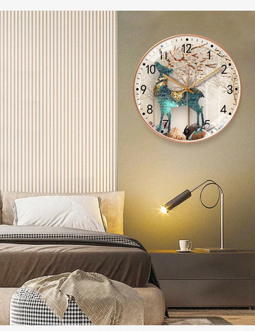 Sleek Contemporary Wall Clock for Bedroom Decor