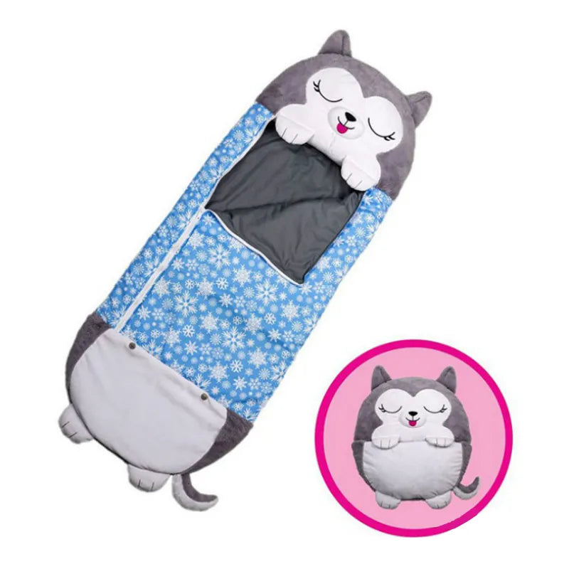 Kids' Animal-Themed Sleeping Bag – Snoozi, Compact and Convenient