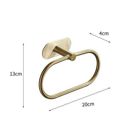 DazzleSet | Chic Gold Bathroom Accessory Set - No Drilling Required