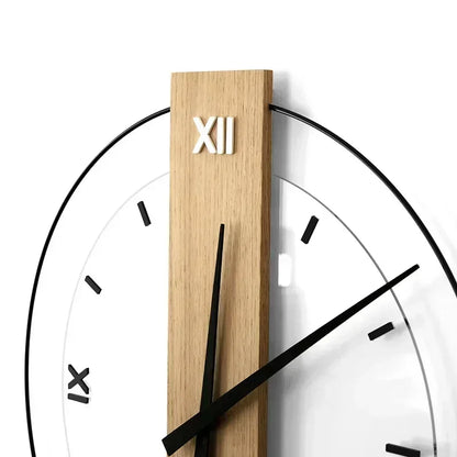 Charming Natural Wood Clock with Elegant Design