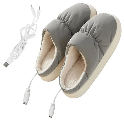 Cozy Winter Pattern Slippers with Built-in Heating for Ultimate Relaxation