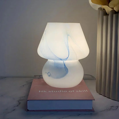Chic Mushroom-Design Glass Lamp - LumiMush