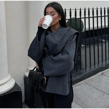 Elara Luxurious Oversized Wool Coat - Ultimate Comfort