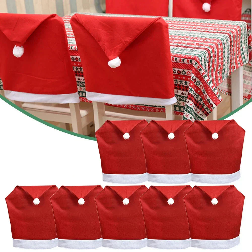 Enchanting Christmas Chair Covers with Magical Table Glow