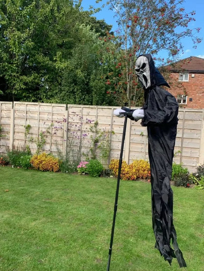Garden Hanging Ghost Scarecrow - Halloween Decor & Bird Deterrent