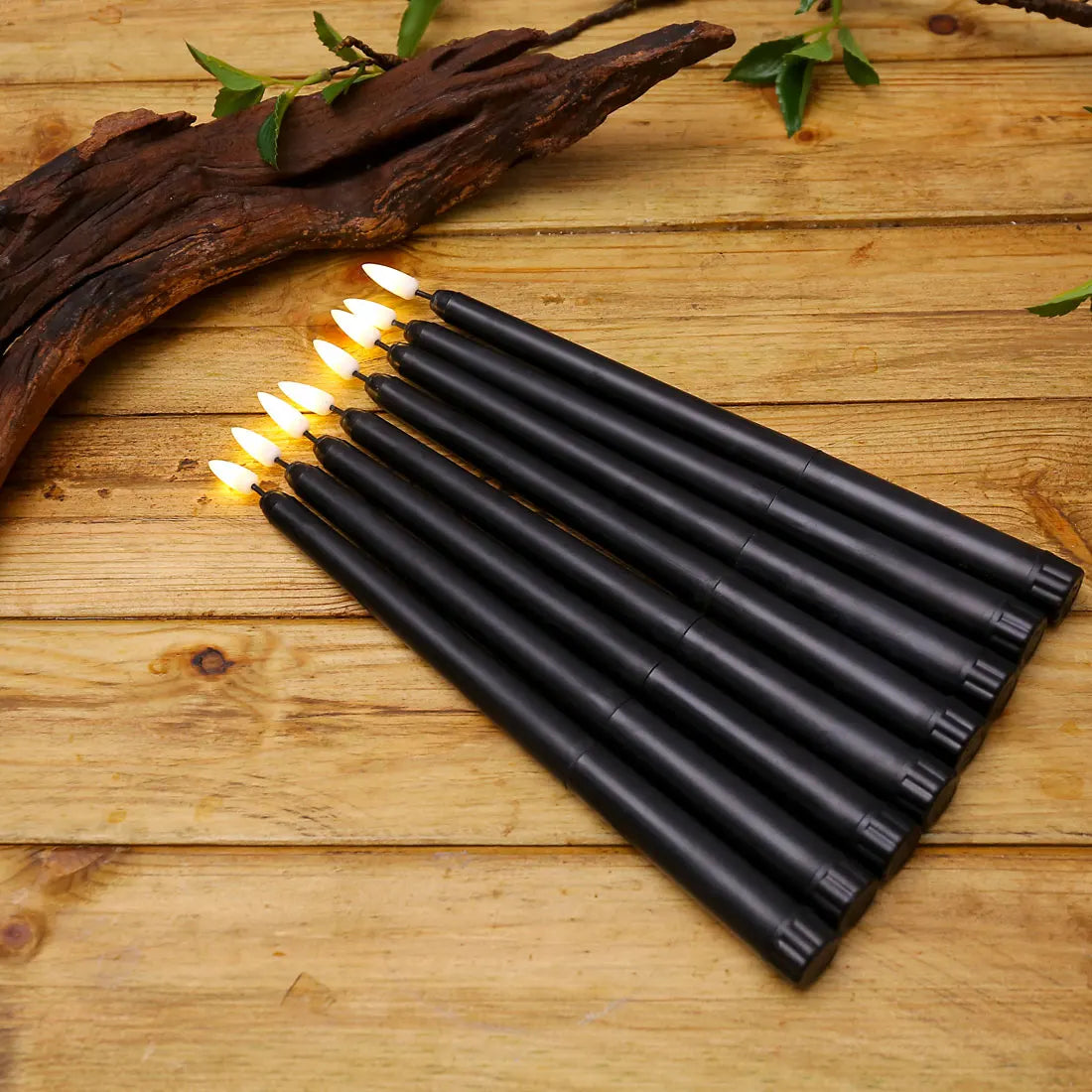 Flame-Effect LED Candles for Spooky Halloween Decor