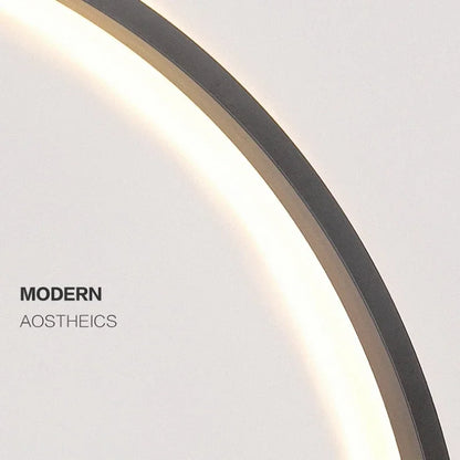 Round Design Wall Lamp with Indirect LED Lighting