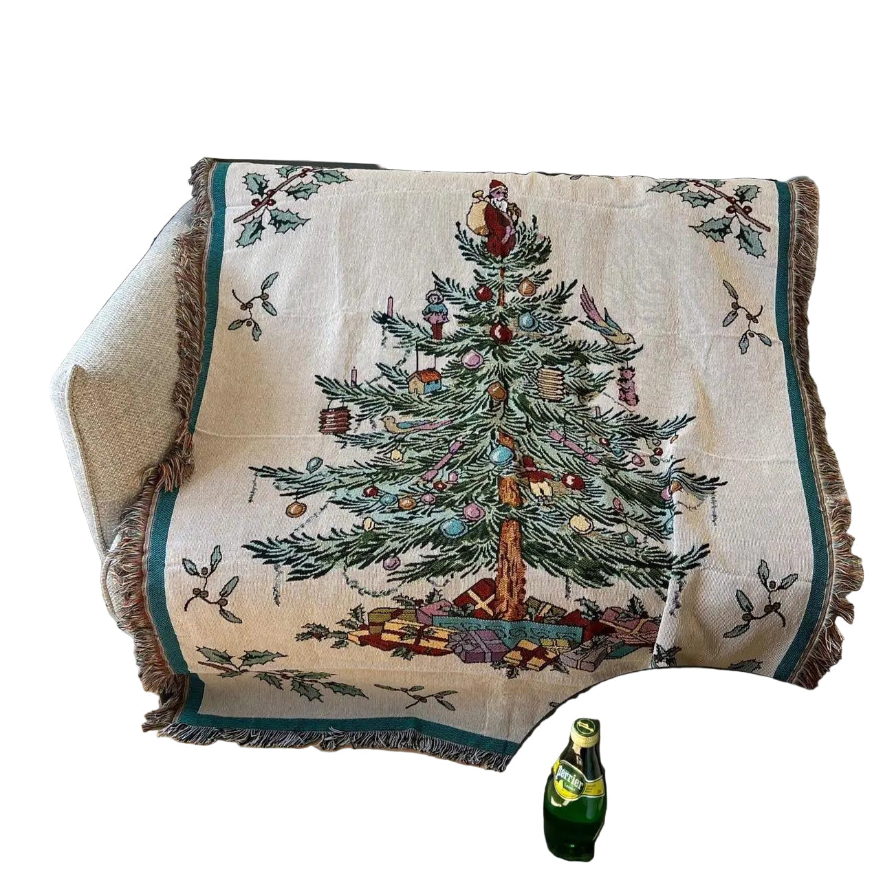 Nutcracker and Stars Pattern Christmas Blanket