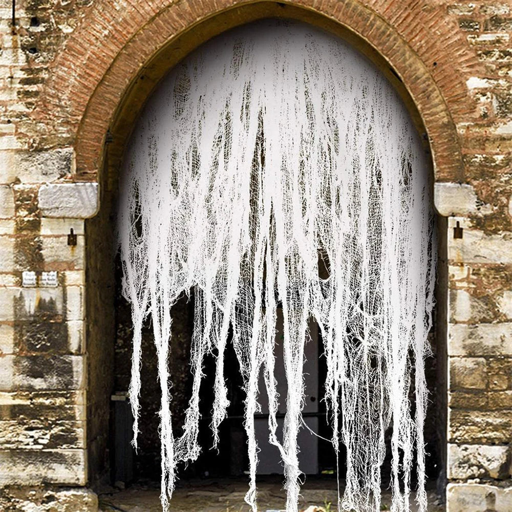 Spooky Bloody Gauze Door Curtain – Perfect for Halloween and Horror Party Decor