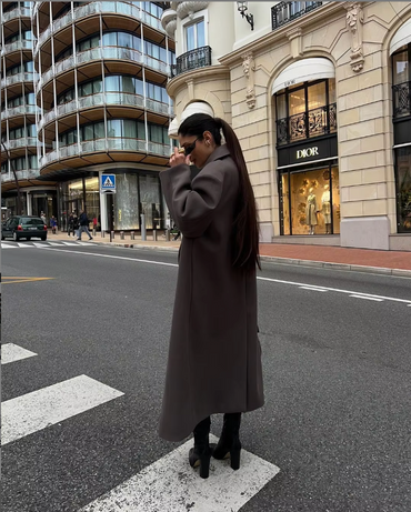Stylish Oversized Double-Breasted Autumn Coat for Women