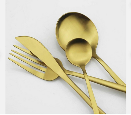 Finix | Sleek Stainless Steel Cutlery Set - Contemporary Dining Essentials for an Elegant Table