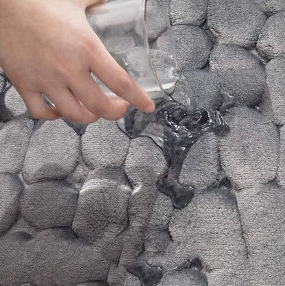 CobbleMat | Non-Slip PVC Bath Mat with Pebble Texture - Quick-Drying, Soft, and Durable for Your Bathroom