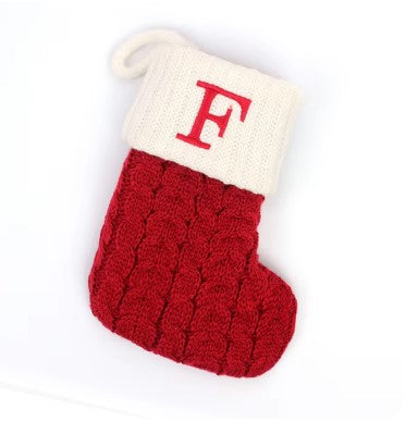 Personalized Christmas Patterned Socks with Embroidered Name