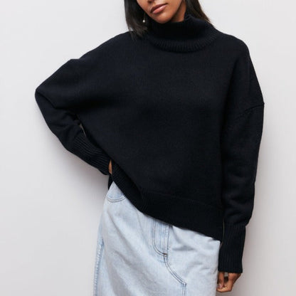 Katrielle Women's Cozy Winter Roll Neck Sweater