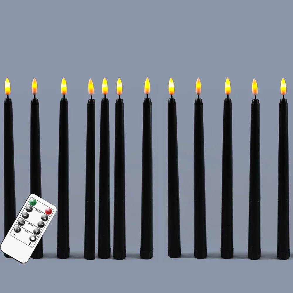 Flame-Effect LED Candles for Spooky Halloween Decor