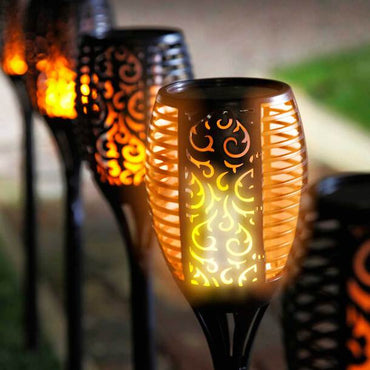 Solar-Powered Garden Torch