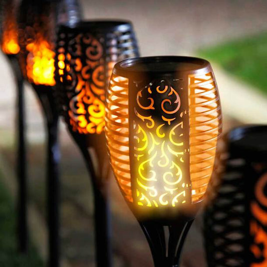 Solar-Powered Garden Torch