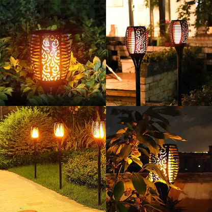 Solar-Powered Garden Torch