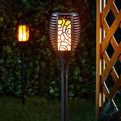 Solar-Powered Garden Torch