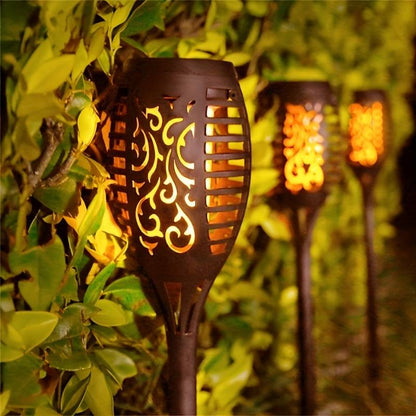 Solar-Powered Garden Torch